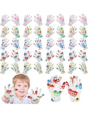 20 Pairs Kids Moisturizing Cotton Eczema Gloves for Ages 1-3, Soft & Comfortable